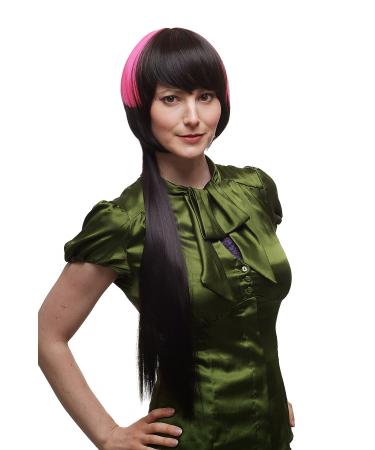 WIG ME UP - SA039-4/TF2313 Wig Bob long straight falling strands brown pink