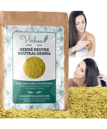 Neutral Henna 250g (Colorless) Makes Hair Shinier and Stronger - Anti Lice & Anti-Dandruff | Body & Face Mask and Scrub - 100% Natural
