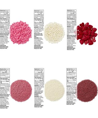 Wilton Silver and Gold Sprinkles Dessert Decorating Set 8-Piece Valentine - Buy Online on GoSupps.com
