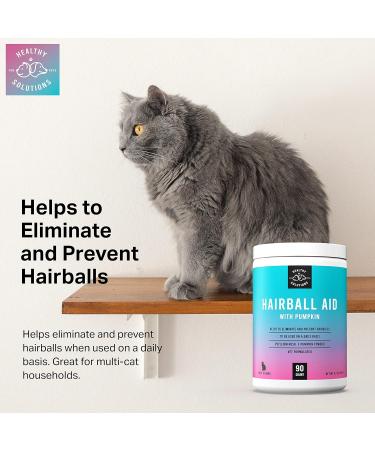 Hairball Remedy for Cats - 90 Soft Chews | Prevent & Control Hairballs with Pumpkin Fiber | USA-Made Cat Treats - Buy Online on GoSupps.com