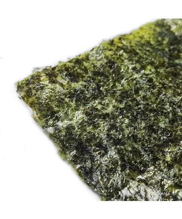 YUHO Roasted Seaweed Gold Grade Sushi Nori Sheets 50 Full Sheets 4.41oz - Buy Online on GoSupps.com