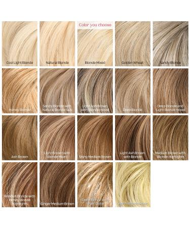 Messy Bun Hair Piece - HOOJIH 2 Pack Wavy Updo Extensions for Women & Girls - Blonde Mixed - Buy Online on GoSupps.com