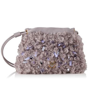 Pinko Women's Pouch Mini Neon Curls Eco Shea Bag I41q_perla-antique Gold