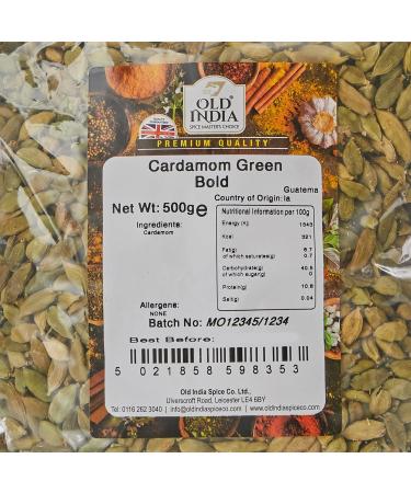 Old India Cardamom Green Bold 500g - Premium Quality Spices | Buy Online - Buy Online on GoSupps.com