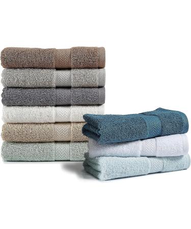 Platinum 18-Piece Bath Towel Set | 600 GSM Absorbent Hotel Towels for Bathroom Daily Use - Buy Online on GoSupps.com