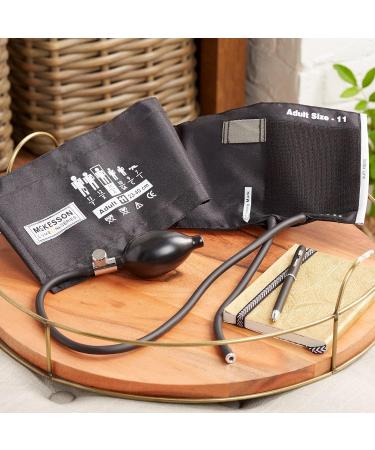 McKesson LUMEON Blood Pressure Cuff and Bulb Black Adult Medium 23-40 cm - 1 Count - Buy Online on GoSupps.com