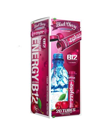 Zipfizz Healthy Sports Energy Mix with Vitamin B12 Black Cherry 20 Tubes 0.39 oz (11 g) Each