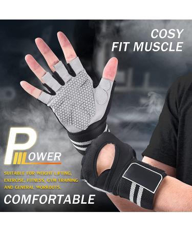 Astaresk 'Rock-Climber' Workout Gloves with Wrist Wrap Support - Full Palm Protection for Men and Women - Ideal for Weightlifting, Training, Fitness, Exercise, Hanging, Pull-ups - Large Size - Buy Online on GoSupps.com