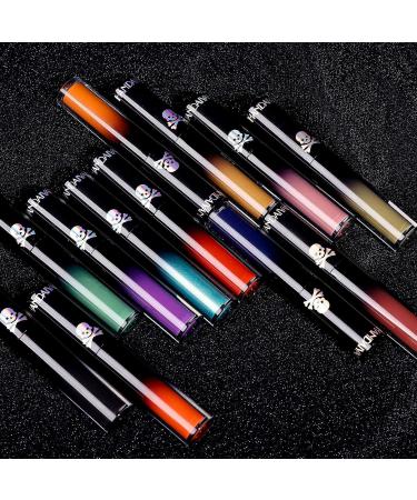 4Pcs Matte Liquid Lipstick Set - Dark Red Purple Blue Black | Long Lasting Waterproof Lip Stain Gift Set for Women - Buy Online on GoSupps.com