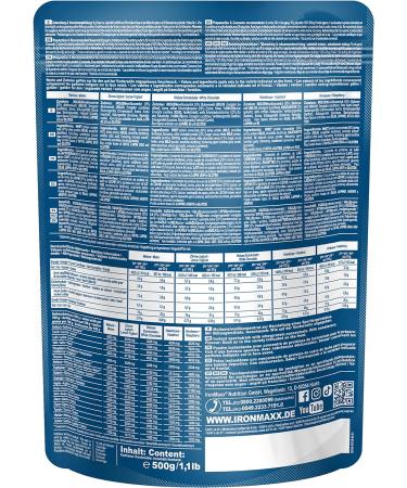 Ironmaxx 100% Whey Protein Powder - White Chocolate 500g | Water-Soluble Low-Sugar Protein | Multiple Delicious Flavors Available - Shop Now! - Buy Online on GoSupps.com