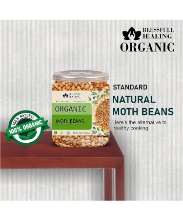 Blessfull Healing Organice Moth Beans 1 lb (453 Gram) - Buy Online on GoSupps.com