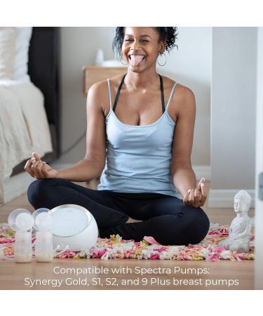 Spectra Wide Neck Baby Bottles - 2 Pack - Compatible with Spectra Breast Pump Flanges - Buy Online on GoSupps.com