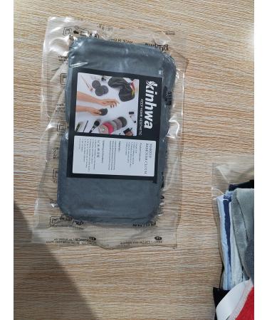 Buy Kinhwa Slimming Washable Makeup Remover Pads - Super Soft Microfiber Cotton Face Cleansing Pads with Laundry Bag - Dark Gray - 6 Pieces - Eco-Friendly & Reusable - Buy Online on GoSupps.com