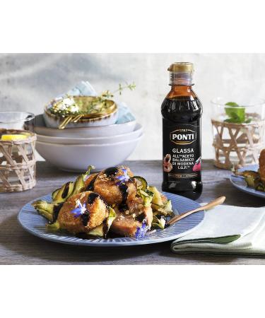 Ponti Creme Aceto Balsamico di Modena - Italian Balsamic Vinegar Cream 200ml (2-Pack) - Sweet & Tangy Flavor - Buy Online on GoSupps.com