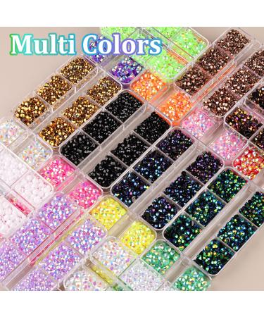 Buy Resin Jelly Rhinestones & B7000 Glue | 2 Gold Flatback Crystal Boxes for DIY Crafts Tumblers and More - Perfect for Clothing Shoes and Manicure - Buy Online on GoSupps.com