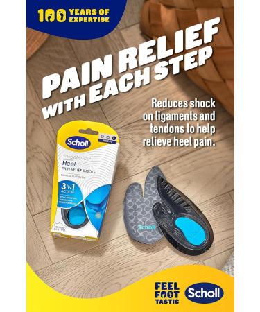 Scholl In-Balance Orthotics Insoles - Heel Pain Relief 3-in-1 - Small (UK 4.5-6.5) - Buy Online on GoSupps.com