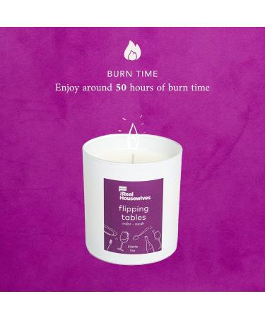 Buy x Bravo RHONJ Flipping Tables Scented Candle Cedar & Suede 9oz 50 Hour Burn Vegan Soy & Coconut Blend Perfect Home Decor Gift for All - Buy Online on GoSupps.com