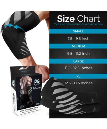 Premium Breathable Elbow Support Sleeve for Men & Women - XL Grey Tennis Elbow & Golfers Elbow Brace for Joint Pain Relief - Ideal for Tendonitis - Single - Buy Online on GoSupps.com