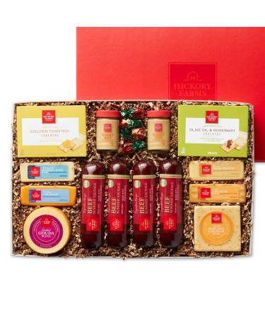 Hickory Farms Meat & Cheese Extra Large Gift Box | Gourmet Food Gift Basket, Perfect for Birthdays, Thinking of You Gifts, Congratulations Gifts, Retirement, Food Care Packages, Sympathy, Corporate and Business Gifts