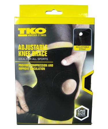 TKO Adjustable Knee Brace For All Sports.One size Fits Most