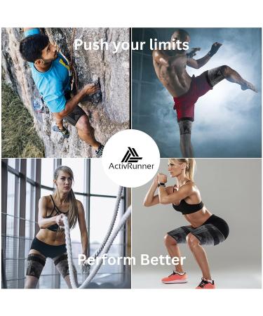Thigh Compression Support Sleeve - Adjustable Non-Slip Strap for Hamstring & Quadricep Recovery - Breathable - 2 Pack - Men & Women - International Shipping - Buy Online on GoSupps.com