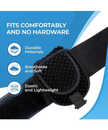 Adjustable Groin Hernia Belt for Men and Women - Pre/Post-Surgical Support - Inguinal Hernia Guard with 2 Removable Pads - Black (S/M) - Buy Online on GoSupps.com