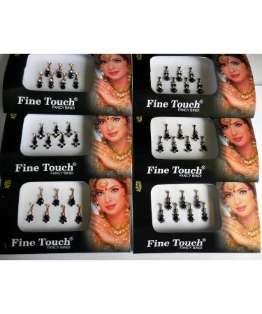 8 Pack - 56 Silver Golden Black Multicolored Face Jewels Crystals - Sparkle and Shine with these Stunning Face Gems - Buy Online on GoSupps.com