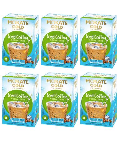 Mokate Gold Premium iced coffee Chocolate & Mint 6 boxes x 8 sachets total 48