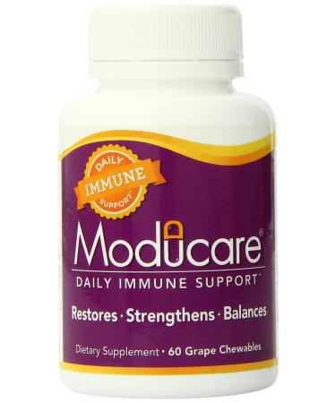 Moducare Daily Immune Support, Plant Sterol Dietary Supplement, Grape flavored , 60 chewable tablets 60 Count (Pack of 1)