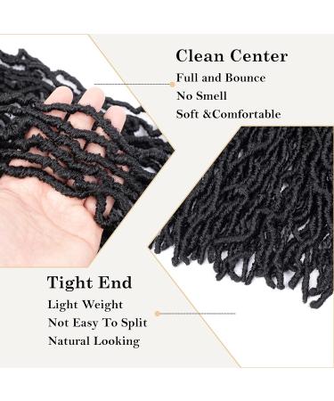 30 Inch Faux Locs Crochet Hair for Black Women - Soft Goddess Locs 7 Packs Pre-looped Braiding Extensions (1B) - Buy Online on GoSupps.com