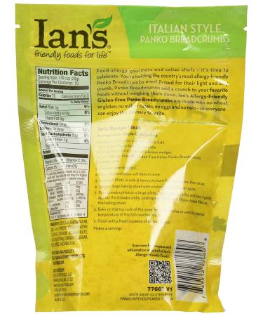 Ians Natural Foods Italian Gluten-Free Panko Breadcrumbs 7oz - Buy Online on GoSupps.com