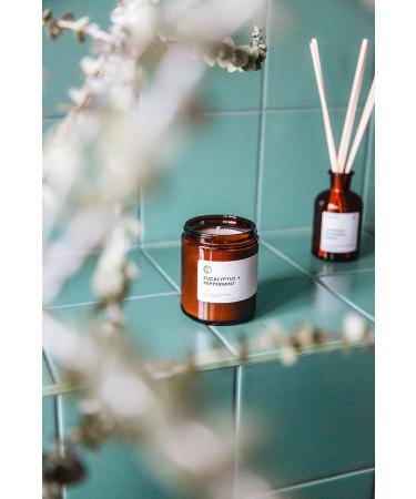 Buy OCT Eucalyptus + Peppermint Scented Candle | 250ml Soy Wax with Natural Essential Oils - International Shipping Available - Buy Online on GoSupps.com