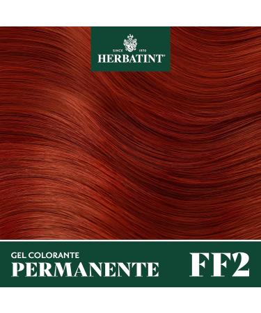  Herbatint Herbatint Permanent Hair Color Gel 3 Dosi 300 ml - FF2 purple red ammonia-free for sensitive skin 100% gray coverage with 8 natural organic extracts - Buy Online on GoSupps.com