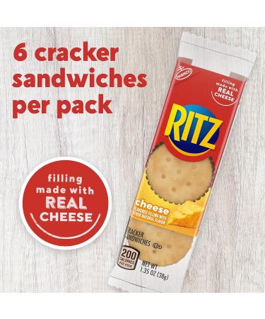 RITZ Cheese Sandwich Crackers - 8 Packs (1.35 oz each) - Buy Online on GoSupps.com