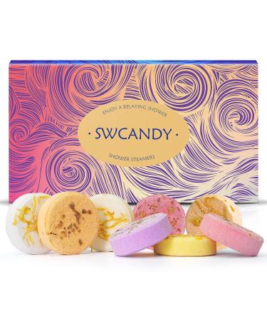 Aromatherapy Shower Steamers Gifts for Mom - Swcandy 8 Pcs Bath Bombs Gifts for Women  Shower Bombs with Essential Oils Relaxation Gifts for Home SPA  Melts for Women Who Has Everything