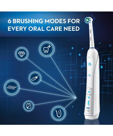 Oral-B 7000 SmartSeries Electric Toothbrush with Bluetooth Connectivity and Travel Case - White Handle - Buy Online on GoSupps.com