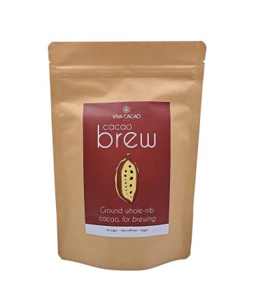 Cacao Brew - 500g | For brewing in cafetiere | Tea alternative | Gentle Energy | Low Calorie | Low Caffeine | No Sugar| Antioxidants | Allergen FREE | Compostable Packaging| Ethically Sourced - Buy Online on GoSupps.com