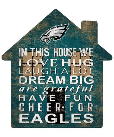 Fan Creations NFL Philadelphia Eagles Unisex Philadelphia Eagles House Sign, Team Color, 12 inch