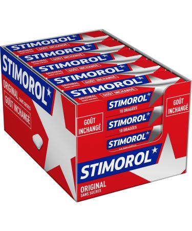 Stimorol Original Sugar-Free Chewing Gum with Sweeteners - Mint/Licorice - 2 Packs of 25 Packs of 10 Tablets (14g)