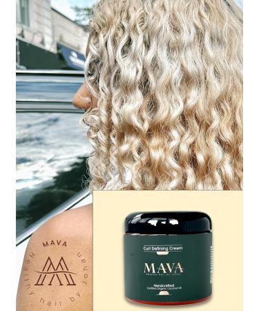 Mava Curl Defining Cream - Coconut Oil & Bamboo Extracts for Chemically Treated & Coarse Hair | 16oz - International Shipping Available - Buy Online on GoSupps.com