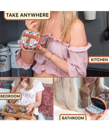 Made Easy Kit Pill Case - Weekly Medicine Organizer with Removable Seven-Day Box - Light Brown Woods - Buy Online on GoSupps.com