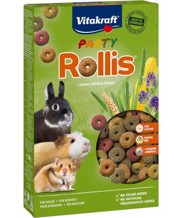 Vita Power Roller Crispy Rings for Rodents - Calcium Arm & Lucerne Snack (7x500g) | No Sugar & Grain | International Shipping - Buy Online on GoSupps.com