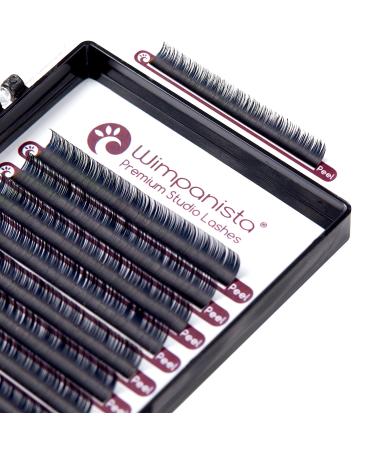 Volume eyelashes - single eyelashes - silk eyelashes - D curl - 0.05 mm thickness - volume lashes - eyelash extension - 16 stripes - Wimpanista (11mm)