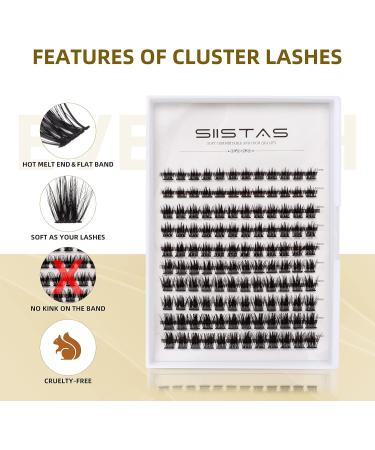 D Curl 120 Clusters Wide Stem Cluster Lashes 10-16mm Length - DIY Eyelash Extensions for Soft Fluffy Look - 10mm-16mm Mix - Buy Online on GoSupps.com