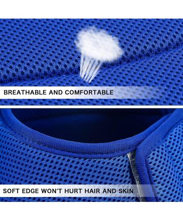 Adjustable Soft Recovery Elizabethan Collar for Dogs & Cats - Newsbirds Blue Medium Size 6 - Convenient Protective Pet Neck Guard - Buy Online on GoSupps.com