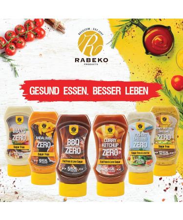 Rabeko Zero Sauce Cheezy 1 x 350 ml without Sugar and Low Fat - Healthy Low Carb Products - Buy Online on GoSupps.com