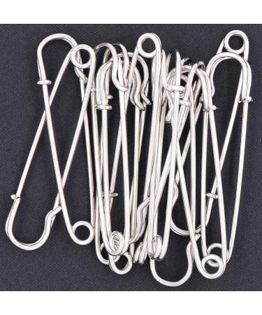 LeBeila 3 Inch Large Heavy Duty Safety Pins - 12pcs Silver Stainless Steel Blanket Pins for Blankets, Skirts, Crafts, Kilts - Buy Online on GoSupps.com