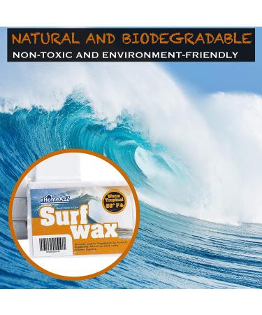 EHOMEA2Z Surf Wax Warm Tropical Hot High Performance 1-12 Pack Bump Mango Scent - All Natural Surfwax for Surfing and Skimboarding - Buy Online on GoSupps.com