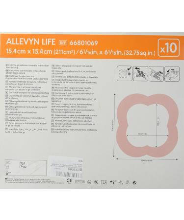 Smith & Nephew Allevyn Life Quadrilobe Foam Dressing 6.06 x 6.06, Sterile - Pack of 10 (#66801069) - Buy Online on GoSupps.com