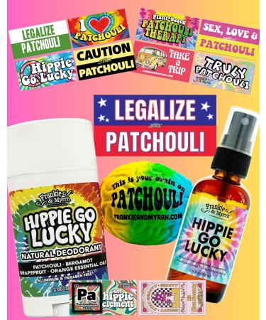 Frankie & Myrrh Hippie Combo Spray & Deodorant Pack | Freshwater Patchouli Mist & Natural Deodorant | Eco-Friendly Int'l Shipping - Buy Online on GoSupps.com